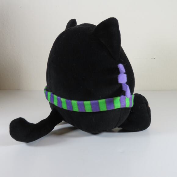 Black Cat Plush Toy Green Eyes Halloween Decor Stuffed Animal American Greetings - Picture 5 of 13